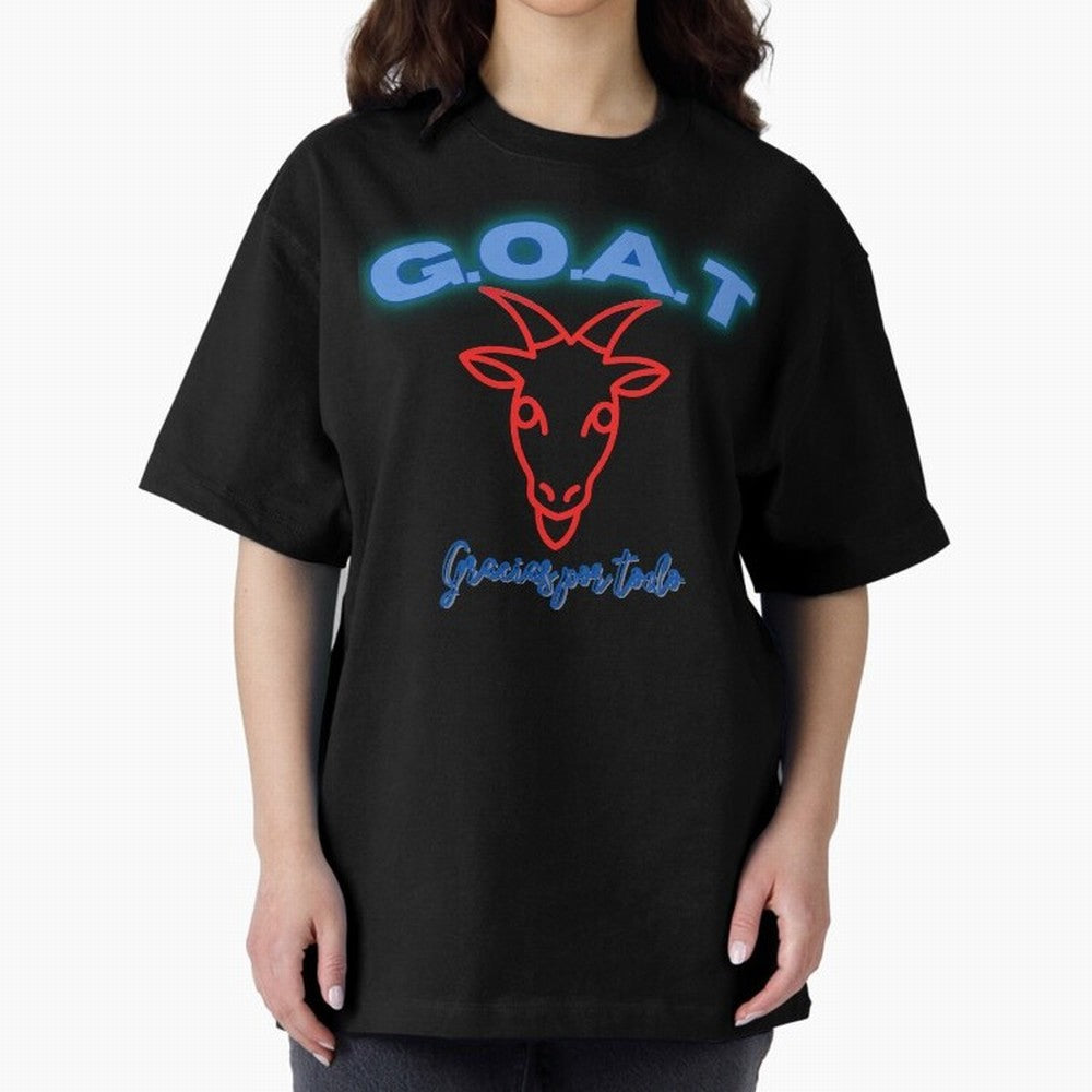 Lionel Messi THANKS GOAT Shirt Oversized T-Shirt Upgrade FIFA World Cup 2026 for Fans of Mbappe and Neymar and Netherlands, Bringing Stadium Memories, Football Loyalty, International Chants and Championship Tradition; Perfect for People Who Love