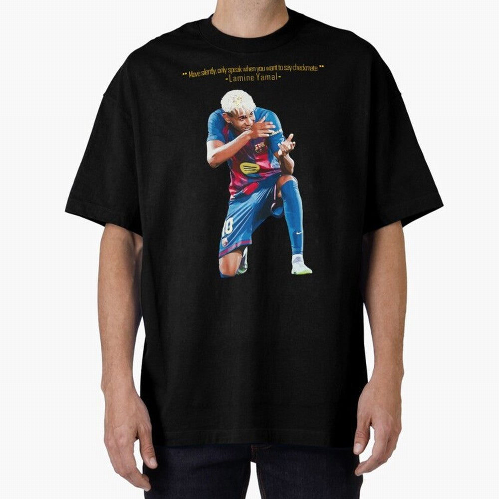 Move Silently Only Speak When You Want To Say Checkmate Lamine Yamal Classic T-Shirt Spotlight Global Football Passion for FIFA World Cup 2026 USA Canada Mexico, Connected to Mbappe, England and Germany, Tournament Hype, Historic Matchups, Family