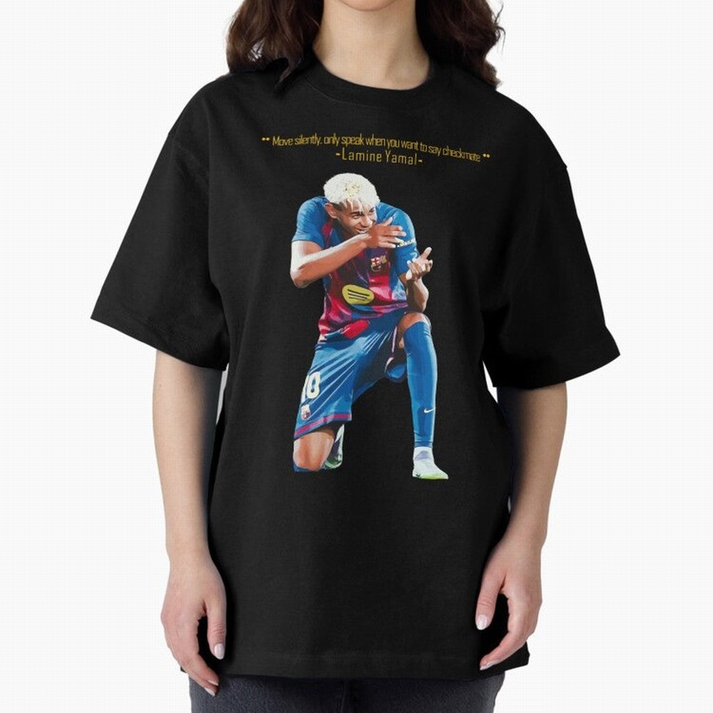 Move Silently Only Speak When You Want To Say Checkmate Lamine Yamal Classic T-Shirt Spotlight Global Football Passion for FIFA World Cup 2026 USA Canada Mexico, Connected to Mbappe, England and Germany, Tournament Hype, Historic Matchups, Family