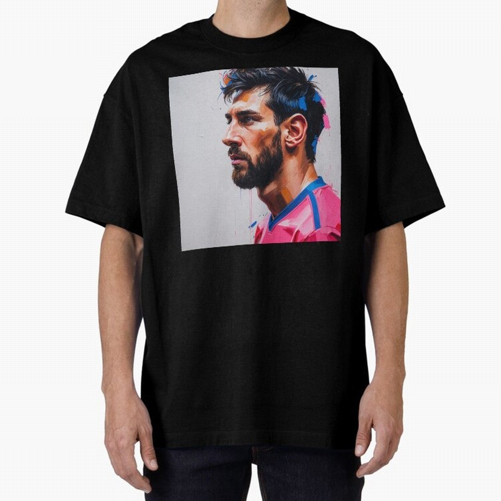 Vibrant Artistic Portrait of Lionel Messi (GOAT) - Digital painting (Version 5) Classic T-Shirt Enjoy the Biggest Football Party of FIFA World Cup 2026 Featuring Messi, Neymar and Mbappe, England Energy, Stadium Chants, National Pride, Trophy