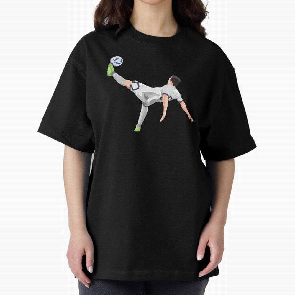 Messi Bicycle Kick Oversized T-Shirt Relive Global Football Passion for FIFA World Cup 2026 Group Stage, Highlighting Mbappe and Neymar, Brazil, Soccer Culture, Superstar Moments, National Team Dreams and Competitive Fire; Perfect for People Who
