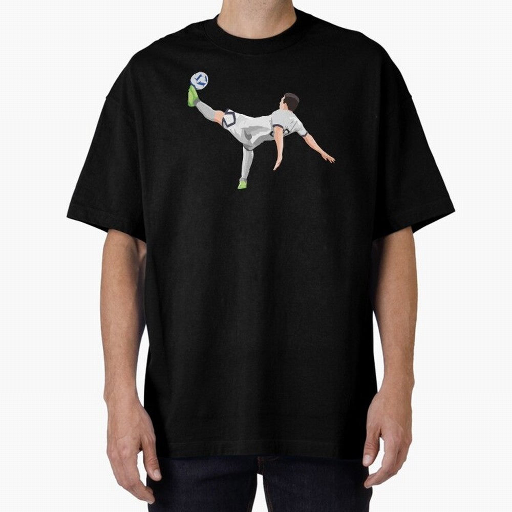 Messi Bicycle Kick Oversized T-Shirt Relive Global Football Passion for FIFA World Cup 2026 Group Stage, Highlighting Mbappe and Neymar, Brazil, Soccer Culture, Superstar Moments, National Team Dreams and Competitive Fire; Perfect for People Who