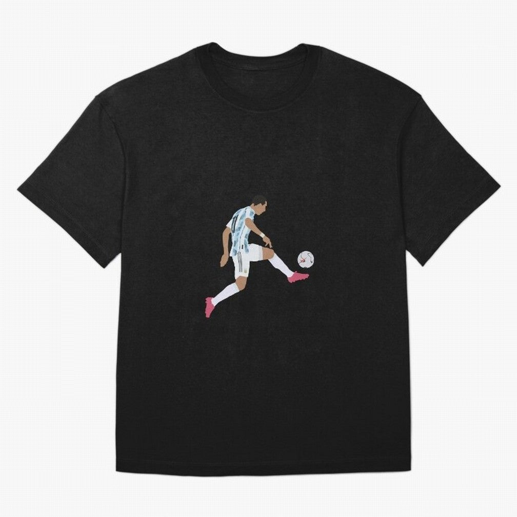 Angel Di Maria Argentina Football Player Classic T-Shirt Follow the Road to the FIFA World Cup 2026 USA Canada Mexico Journey through Messi, Neymar and Mbappe Highlights, England, France and Netherlands Pride, Vintage Soccer Flavor, Modern Football