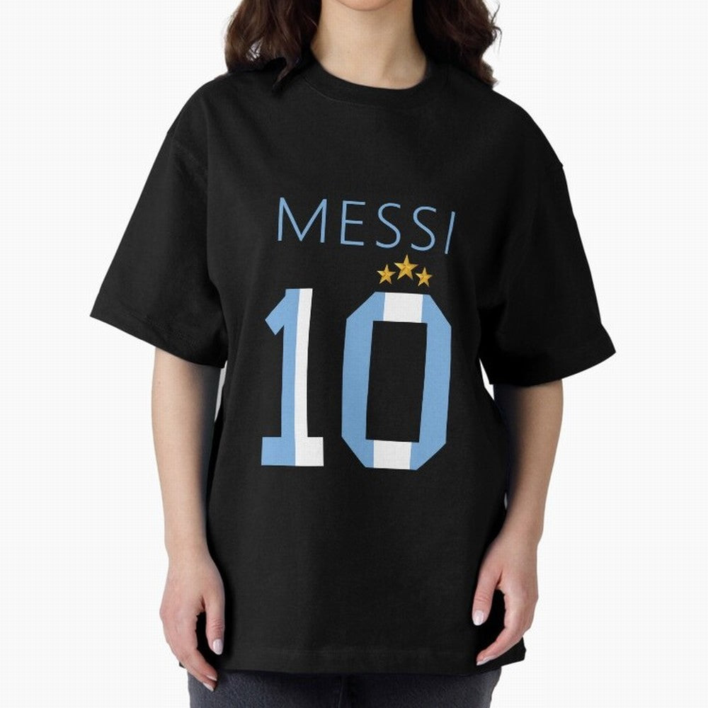 Messi argentina number 10 with 3 stars ver 1 Classic T-Shirt Celebrate Soccer Greatness during Match Day Hype around FIFA World Cup 2026, CR7 and Messi, Portugal, Spain and Germany, Vintage Soccer Flavor, Modern Football Stars, National Flags and