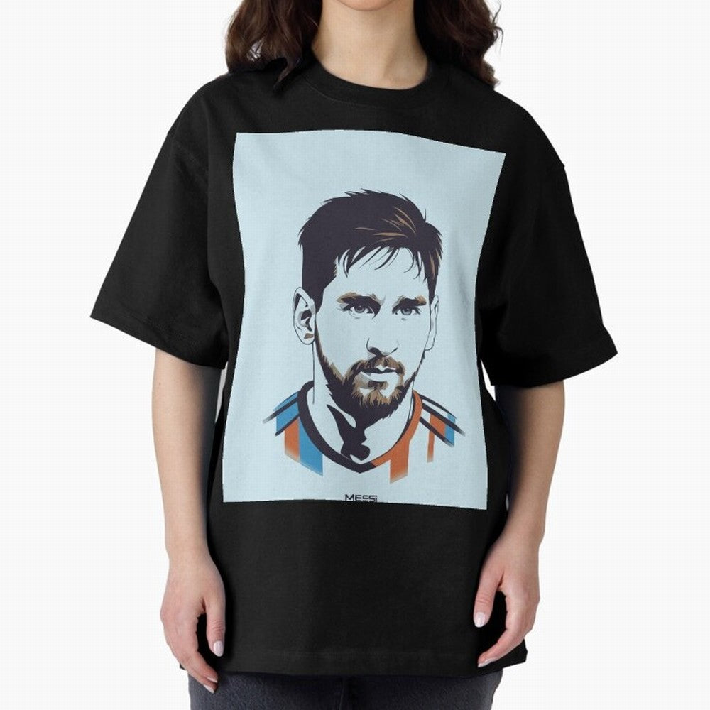 Messi Pop Art Portrait Classic T-Shirt Fuel FIFA World Cup 2026 Group Stage Inspired by Haaland and Mbappe, Brazil Energy, Championship Spirit, Famous Goals, Roaring Crowds and International Football Unity; Great for Supporters Who Love Legendary