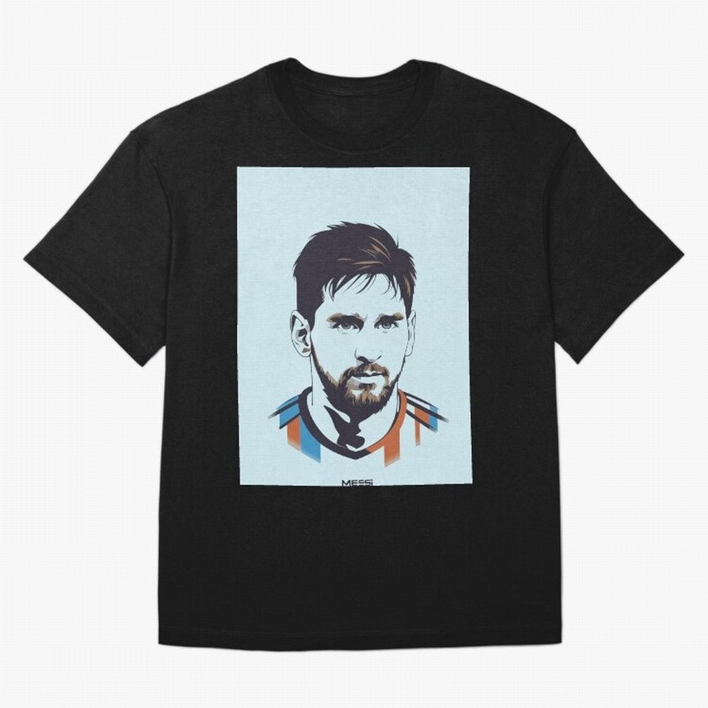 Messi Pop Art Portrait Classic T-Shirt Fuel FIFA World Cup 2026 Group Stage Inspired by Haaland and Mbappe, Brazil Energy, Championship Spirit, Famous Goals, Roaring Crowds and International Football Unity; Great for Supporters Who Love Legendary