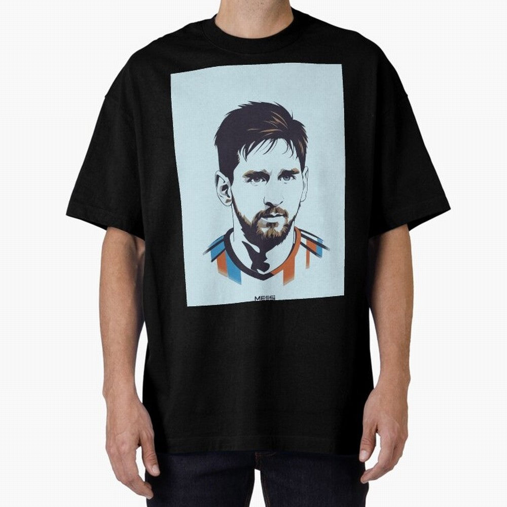 Messi Pop Art Portrait Classic T-Shirt Fuel FIFA World Cup 2026 Group Stage Inspired by Haaland and Mbappe, Brazil Energy, Championship Spirit, Famous Goals, Roaring Crowds and International Football Unity; Great for Supporters Who Love Legendary