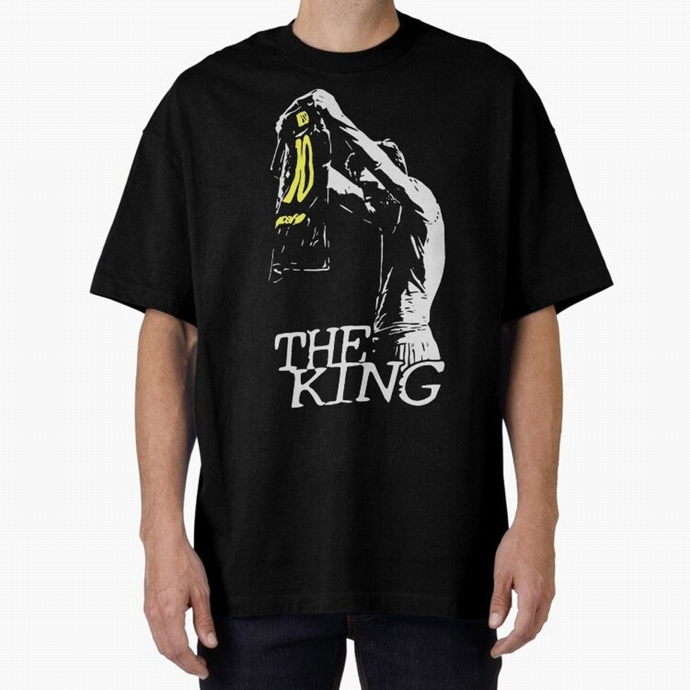 Messi Pop Art Portrait Oversized T-Shirt Celebrate Unforgettable Nights in FIFA World Cup 2026 Group Stage Spirit, Made for Spain, Mbappe, Championship Spirit, Famous Goals, Roaring Crowds and International Football Unity; Created for Match Day