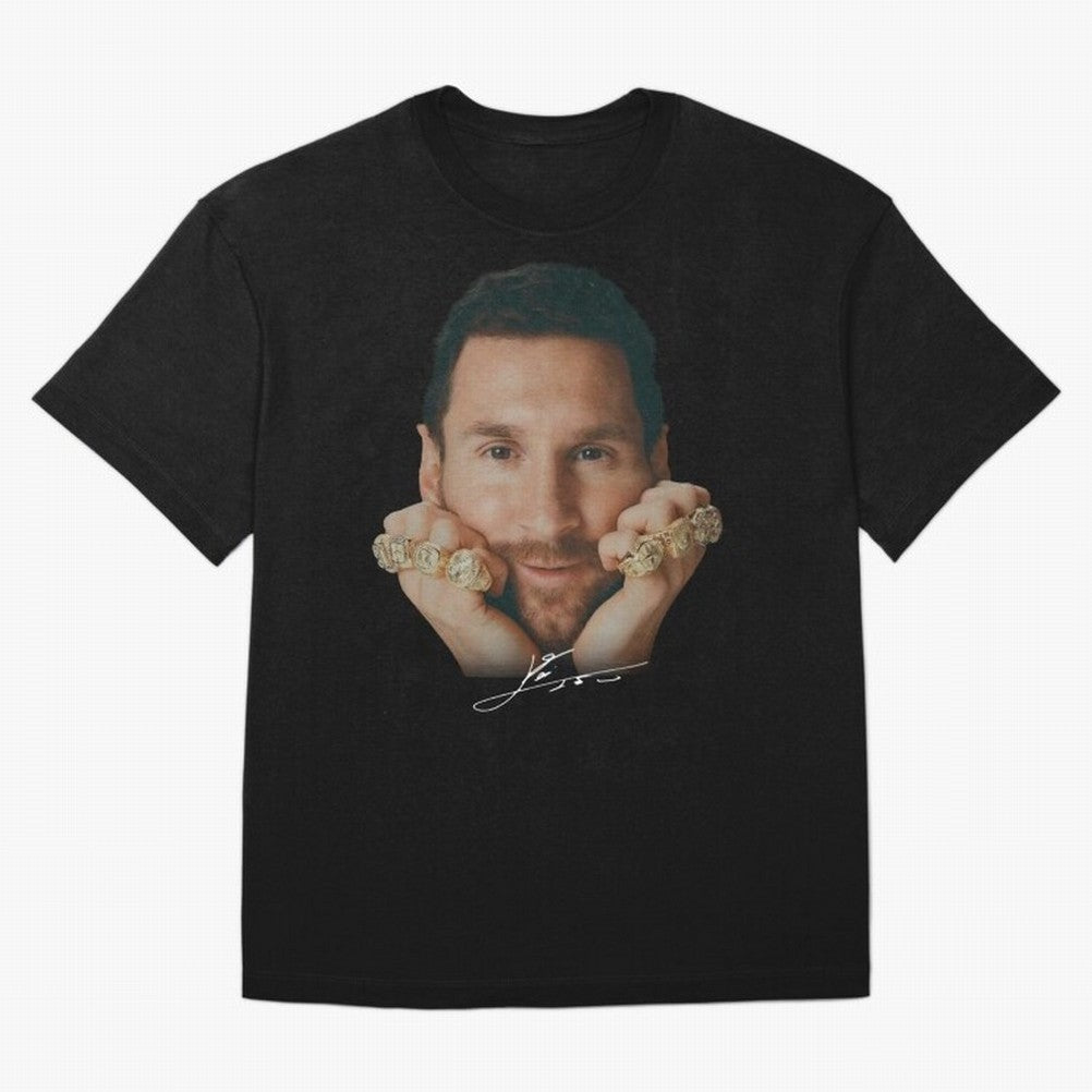 Lionel Messi 8 Ballon d'Or Gold Rings Classic T-Shirt Bring Home Match Day Hype around FIFA World Cup 2026, Messi and Cristiano Ronaldo, France and Portugal, Supporter Pride, Iconic Celebrations, Legendary Names and Global Match Day Energy; Great