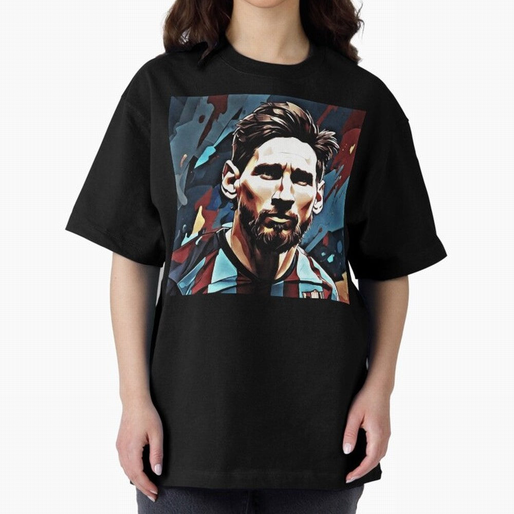 Messi The GOAT Oversized T-Shirt Celebrate the Magic of the FIFA World Cup 2026 USA Canada Mexico Journey through Mbappe and Neymar Highlights, France and Portugal Pride, Football Passion, Legendary Performances, Festival Vibes and Supporter