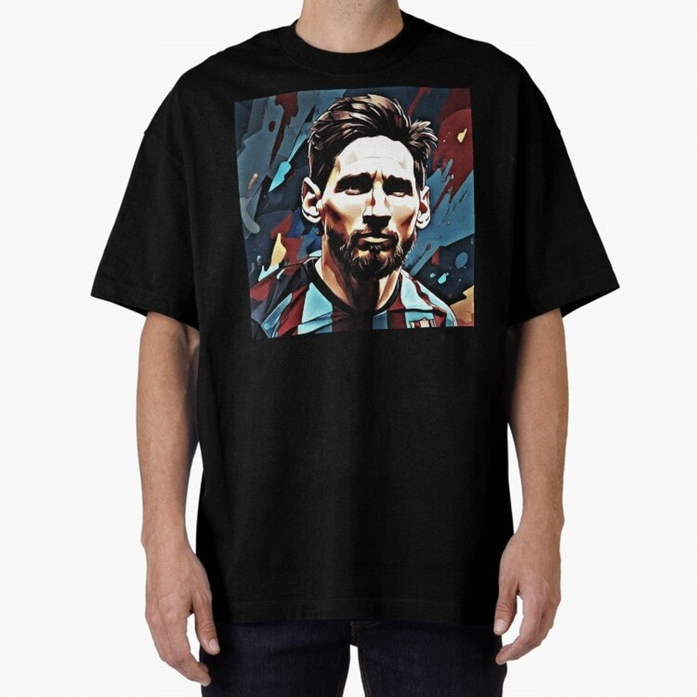 Messi The GOAT Oversized T-Shirt Celebrate the Magic of the FIFA World Cup 2026 USA Canada Mexico Journey through Mbappe and Neymar Highlights, France and Portugal Pride, Football Passion, Legendary Performances, Festival Vibes and Supporter