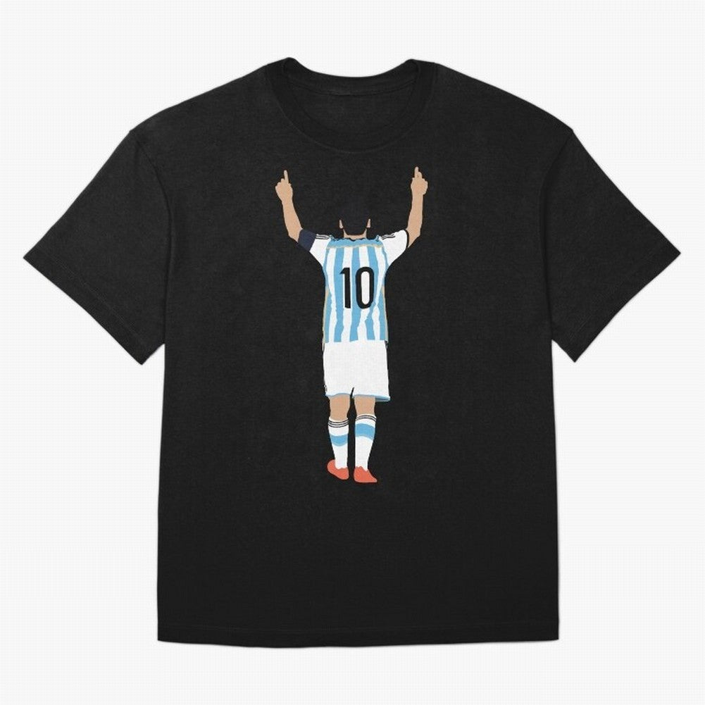 Messi Pop Art Portrait Classic T-Shirt Step into Global Football Passion for FIFA World Cup 2026, Driven by Messi, Neymar and Mbappe, Brazil, Portugal and Argentina, Stadium Chants, National Pride, Trophy Dreams and Unforgettable Football Memories;