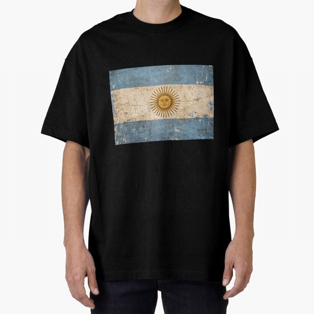Vintage Argentina Flag Soccer Fan Design Classic T-Shirt Step into Global Football Passion for FIFA World Cup 2026 USA Canada Mexico, Featuring Neymar, Germany, Football Festival Excitement, Trophy Ambitions, Country Rivalries and Star Player Buzz;