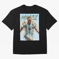Messi Pop Art Portrait Classic T-Shirt Make Game Day About FIFA World Cup 2026 USA Canada Mexico Spirit, Capturing France and Portugal, Messi, CR7 and Mbappe, Soccer Culture, Superstar Moments, National Team Dreams and Competitive Fire; Perfect for