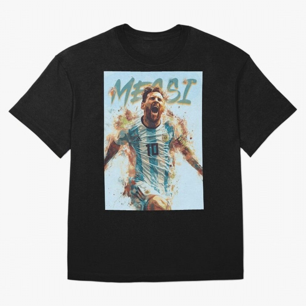Messi Pop Art Portrait Classic T-Shirt Make Game Day About FIFA World Cup 2026 USA Canada Mexico Spirit, Capturing France and Portugal, Messi, CR7 and Mbappe, Soccer Culture, Superstar Moments, National Team Dreams and Competitive Fire; Perfect for