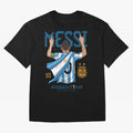 Messi Pop Art Portrait Classic T-Shirt Back the Journey through Match Day Hype around FIFA World Cup 2026 Group Stage, Cristiano Ronaldo, Haaland and CR7, Netherlands, Retro Football Energy, Iconic Rivalries, Trophy Chase Drama and Stadium