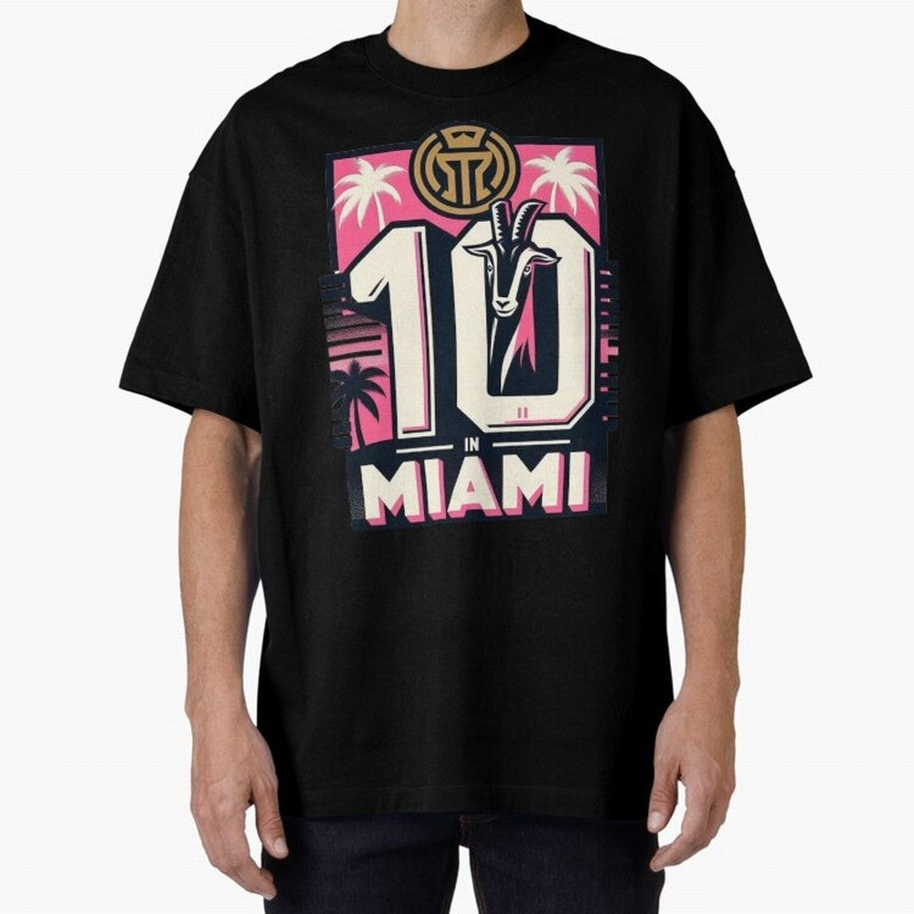 Messi The GOAT Oversized T-Shirt Celebrate Global Passion for Match Day Hype around FIFA World Cup 2026 Group Stage, Messi, Neymar and Mbappe, Netherlands, Championship Spirit, Famous Goals, Roaring Crowds and International Football Unity; Made for