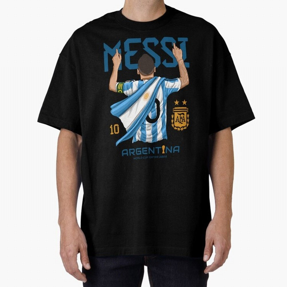 Lionel Messi Argentina Champions World Cup Essential T-Shirt Cheer for Global Football Passion for FIFA World Cup 2026 Group Stage, Driven by Haaland, Brazil, Portugal and Argentina, Championship Spirit, Famous Goals, Roaring Crowds and