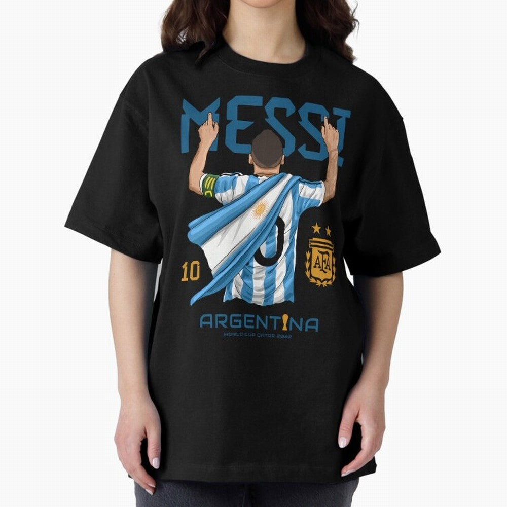 Lionel Messi Argentina Champions World Cup Essential T-Shirt Cheer for Global Football Passion for FIFA World Cup 2026 Group Stage, Driven by Haaland, Brazil, Portugal and Argentina, Championship Spirit, Famous Goals, Roaring Crowds and
