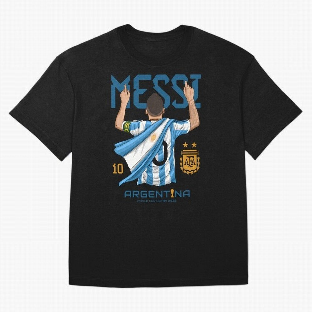 Lionel Messi Argentina Champions World Cup Essential T-Shirt Cheer for Global Football Passion for FIFA World Cup 2026 Group Stage, Driven by Haaland, Brazil, Portugal and Argentina, Championship Spirit, Famous Goals, Roaring Crowds and