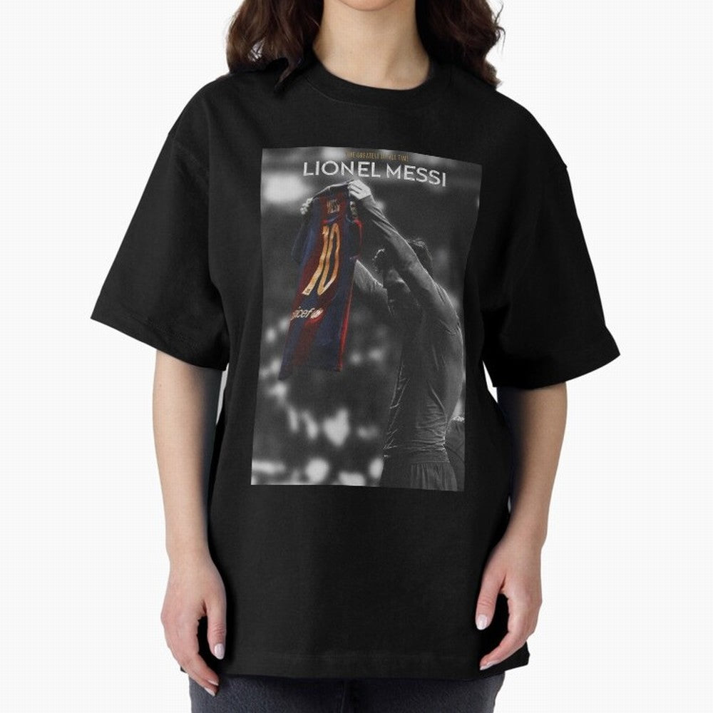 Lionel Messi GOAT Boxy T-Shirt Spotlight FIFA World Cup 2026 USA Canada Mexico Inspired by Cristiano Ronaldo, Haaland and CR7, Spain Energy, Fan Favorite Moments, National Team Passion, Big Match Drama and Soccer History; Perfect for Fans,