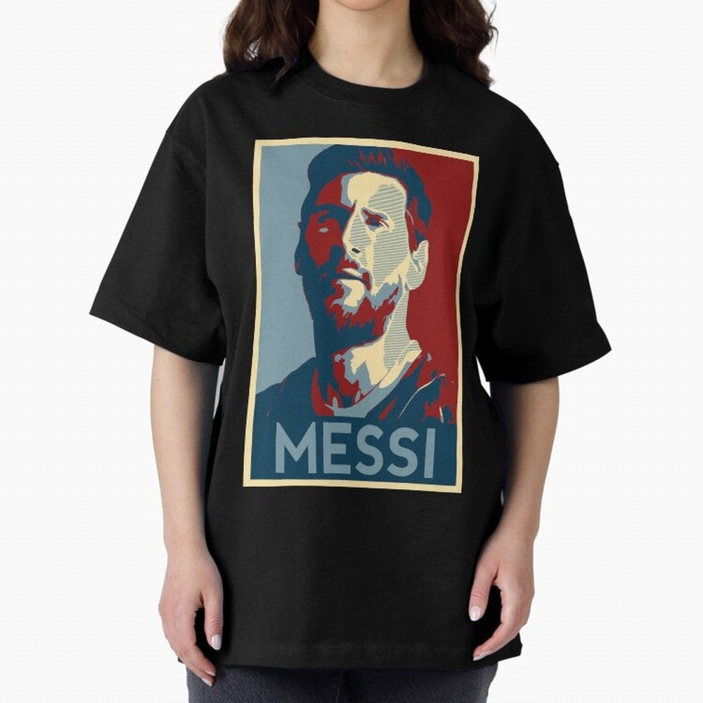 Lionel Messi Oversized T-Shirt Bring Stadium Energy to FIFA World Cup 2026 USA Canada Mexico Spirit, Capturing Argentina and Brazil, Neymar, Football Festival Excitement, Trophy Ambitions, Country Rivalries and Star Player Buzz; Made for Collectors