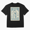 Lionel Messi Vintage Stamp Poster ¨C Argentina #10 Retro Football Art ¨C Barcelona Legend Illustration Classic T-Shirt Celebrate Rivalries and Pride in FIFA World Cup 2026 USA Canada Mexico Spirit, Featuring Brazil, CR7, Fan Favorite Moments,