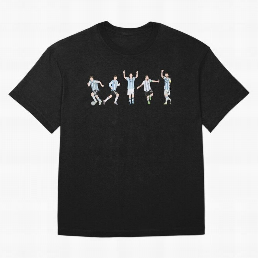 Messi in the World Cups since 2006 Oversized T-Shirt Make Every Kick Count in the FIFA World Cup 2026 Group Stage Journey through Messi and Cristiano Ronaldo Highlights, Portugal, Spain and Germany Pride, Football Passion, Legendary Performances,
