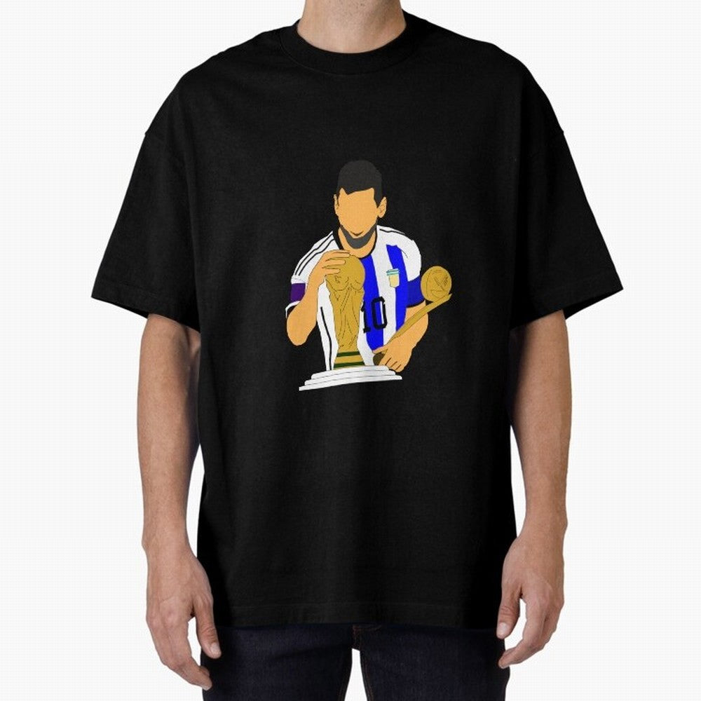 lionel messi Oversized T-Shirt Celebrate Football Dreams Across FIFA World Cup 2026 Spirit, Built around Spain, Mbappe, Football Passion, Legendary Performances, Festival Vibes and Supporter Community; Built for Supporters Chasing Trophy Dreams,