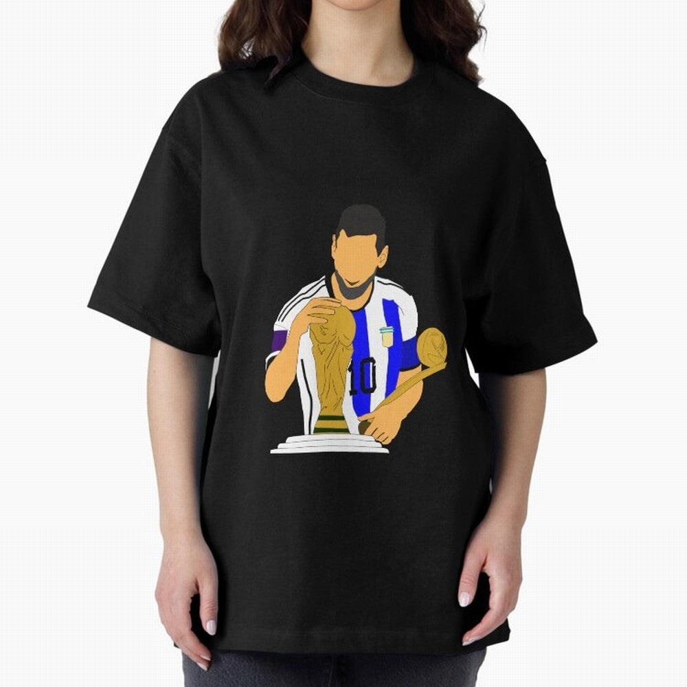 lionel messi Oversized T-Shirt Celebrate Football Dreams Across FIFA World Cup 2026 Spirit, Built around Spain, Mbappe, Football Passion, Legendary Performances, Festival Vibes and Supporter Community; Built for Supporters Chasing Trophy Dreams,
