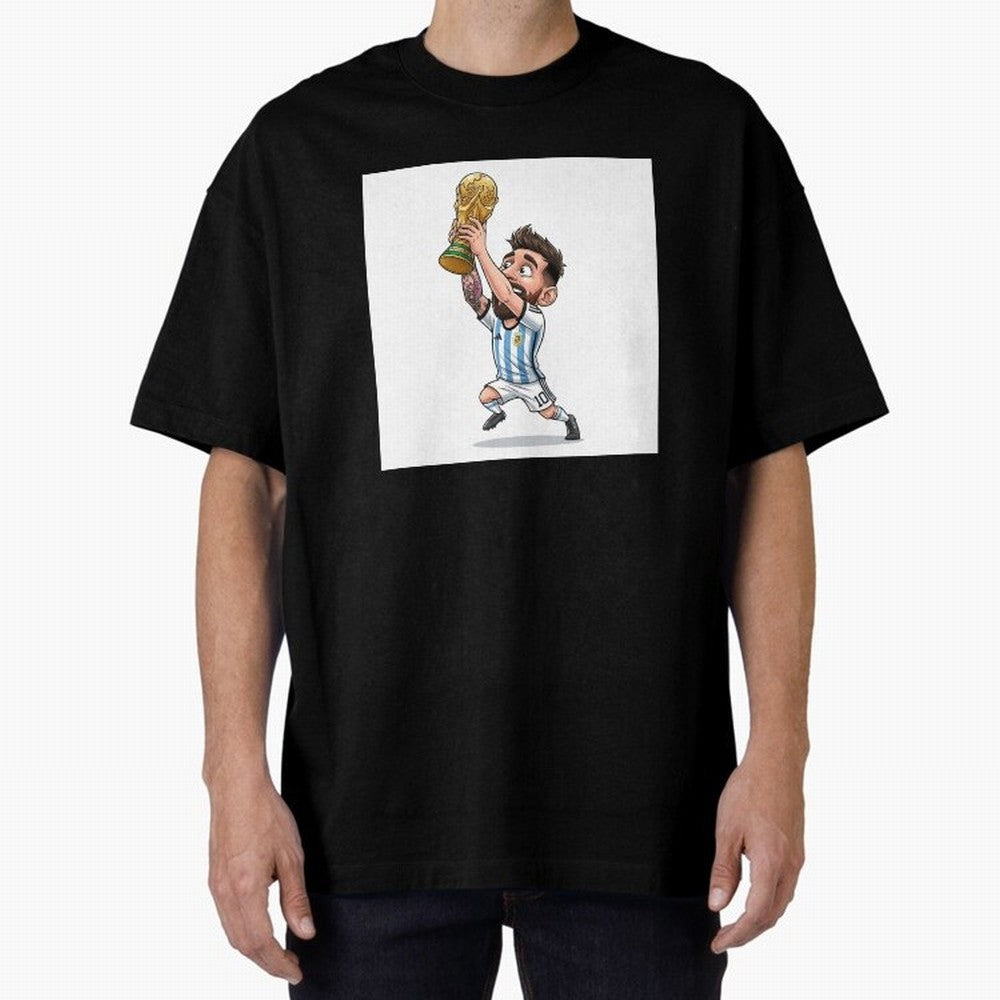 Lionel Messi Oversized T-Shirt Relive FIFA World Cup 2026 USA Canada Mexico Inspired by Haaland, Spain and Netherlands Energy, Goal Celebration Energy, Supporter Heritage, Football Icons and Worldwide Tournament Joy; Ideal for Football Dads,