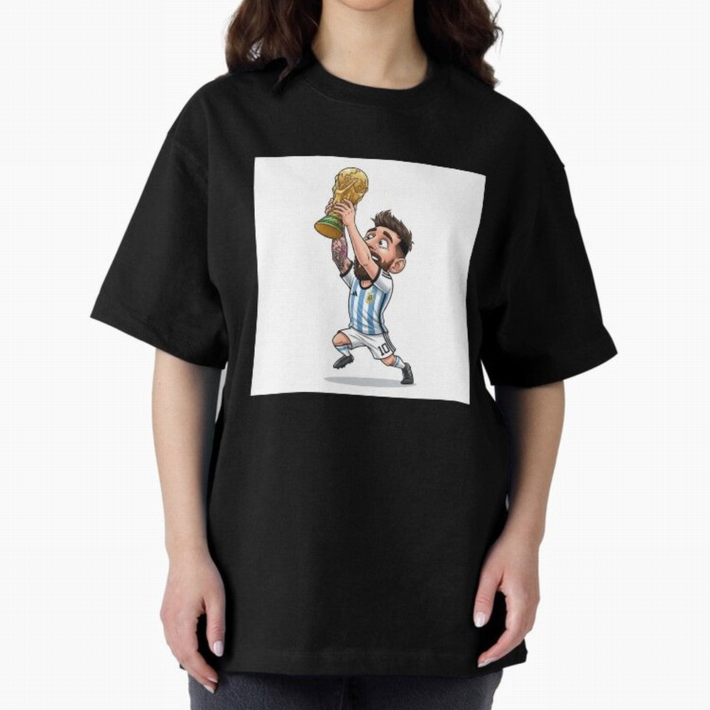 Lionel Messi Oversized T-Shirt Relive FIFA World Cup 2026 USA Canada Mexico Inspired by Haaland, Spain and Netherlands Energy, Goal Celebration Energy, Supporter Heritage, Football Icons and Worldwide Tournament Joy; Ideal for Football Dads,