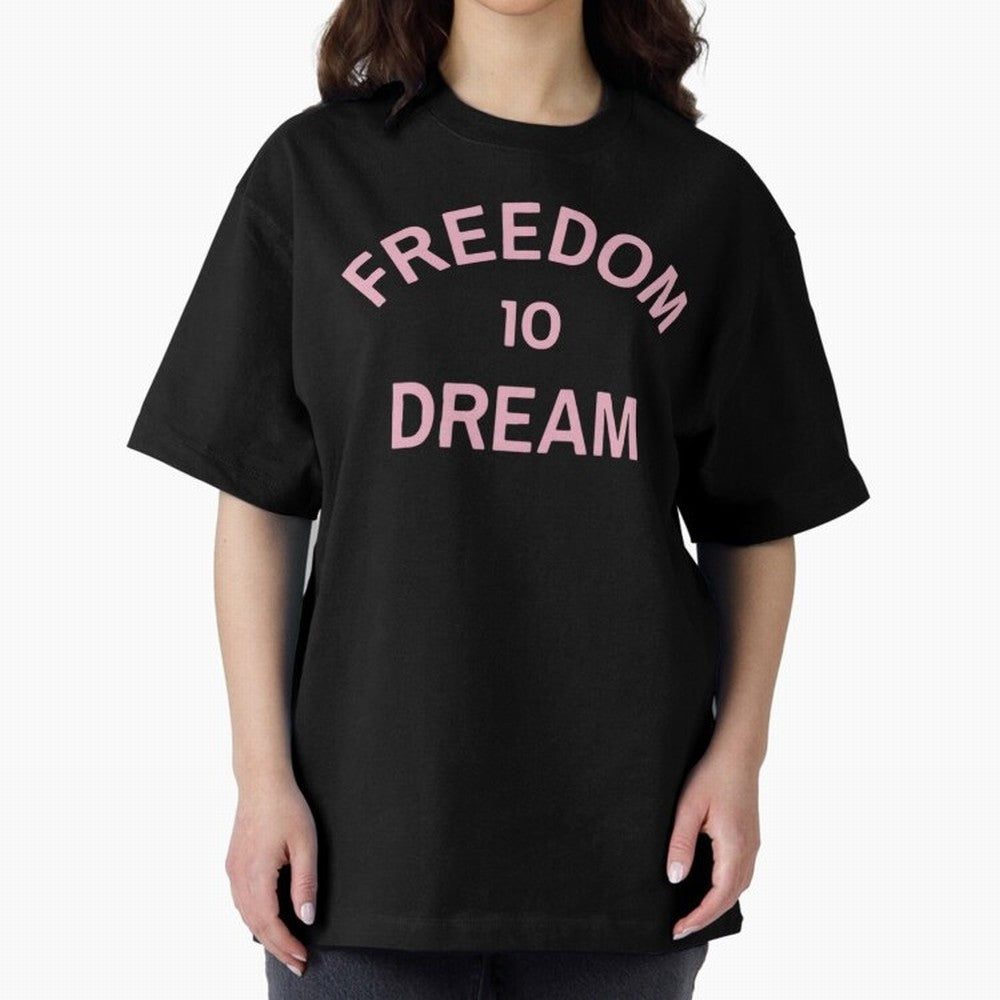 Freedom 10 Dream Oversized T-Shirt Bring Supporter Culture to Match Day Hype around FIFA World Cup 2026 USA Canada Mexico, Mbappe and Neymar, Spain, Match Day Excitement, Supporter Culture, Golden Goals and Global Football Passion; Ideal for