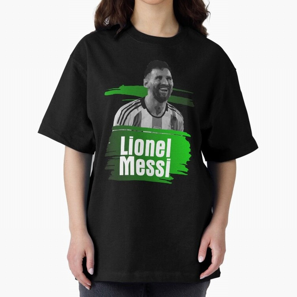 Lionel Messi Oversized T-Shirt Refresh Match Day Hype around FIFA World Cup 2026 USA Canada Mexico, Messi, France and Portugal, Football Festival Excitement, Trophy Ambitions, Country Rivalries and Star Player Buzz; Perfect for Fans, Collectors,