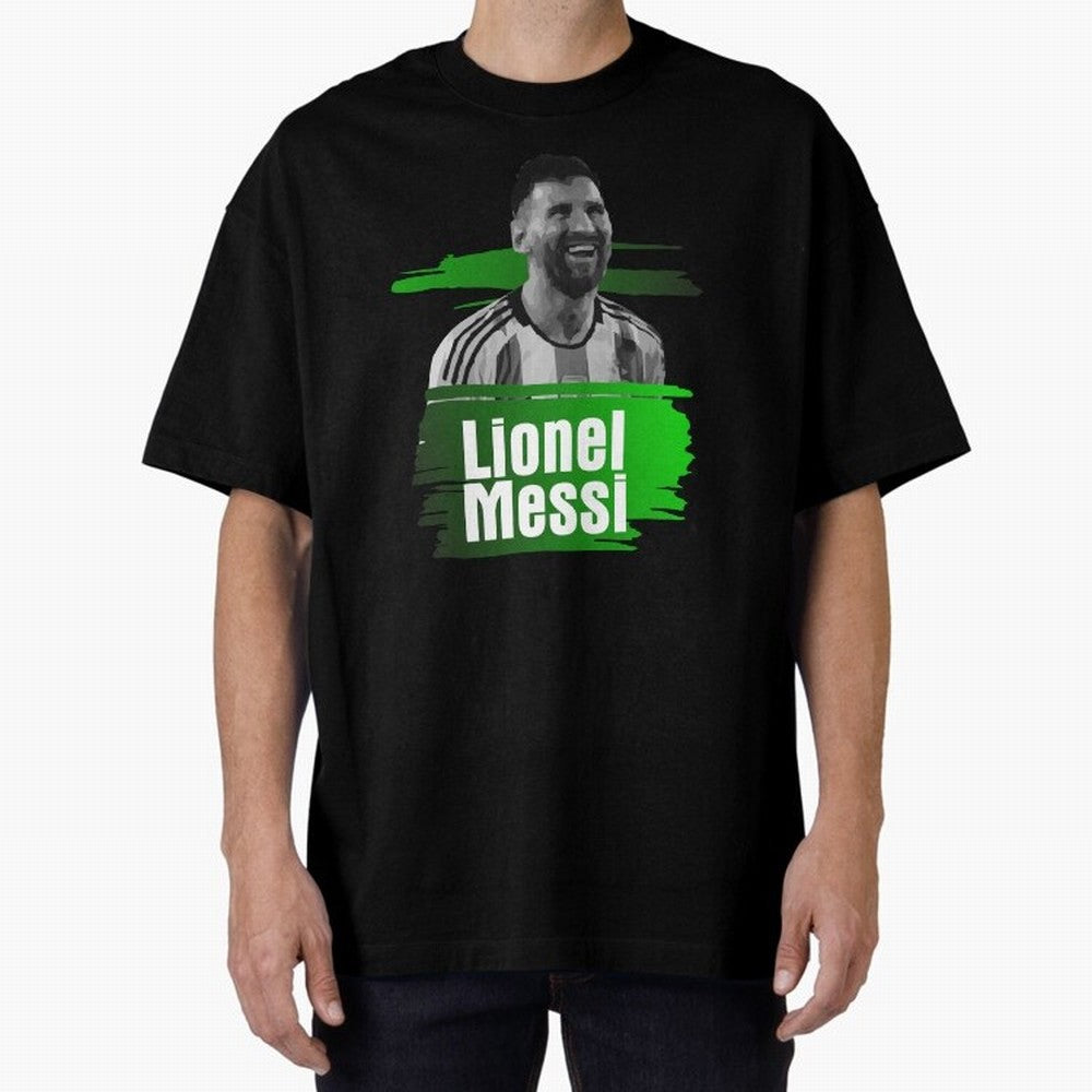 Lionel Messi Oversized T-Shirt Refresh Match Day Hype around FIFA World Cup 2026 USA Canada Mexico, Messi, France and Portugal, Football Festival Excitement, Trophy Ambitions, Country Rivalries and Star Player Buzz; Perfect for Fans, Collectors,