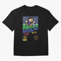 FC Barcelona (8-bit Football / Soccer Videogame Cart) Essential T-Shirt Celebrate Unforgettable Nights in the FIFA World Cup 2026 USA Canada Mexico Journey through Messi, Neymar and Mbappe Highlights, England and Germany Pride, Football Festival