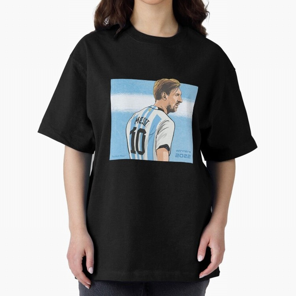 Messi Argentina's Qatar 2022 Hero Classic T-Shirt Support Iconic Players in Match Day Hype around FIFA World Cup 2026 Group Stage, Mbappe, Argentina, Classic Soccer Heritage, Championship Pressure, Fan Loyalty and International Pride; Perfect for