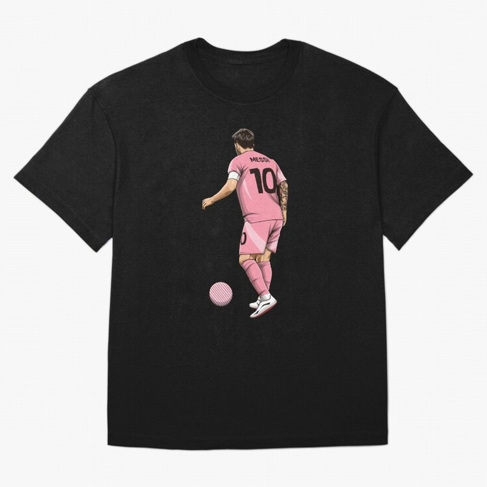 Lionel Messi Oversized T-Shirt Show Championship Spirit for FIFA World Cup 2026 USA Canada Mexico Spirit, Highlighting Portugal, Neymar, Haaland and Cristiano Ronaldo, Sports Nostalgia, International Competition, Famous Players and Unforgettable
