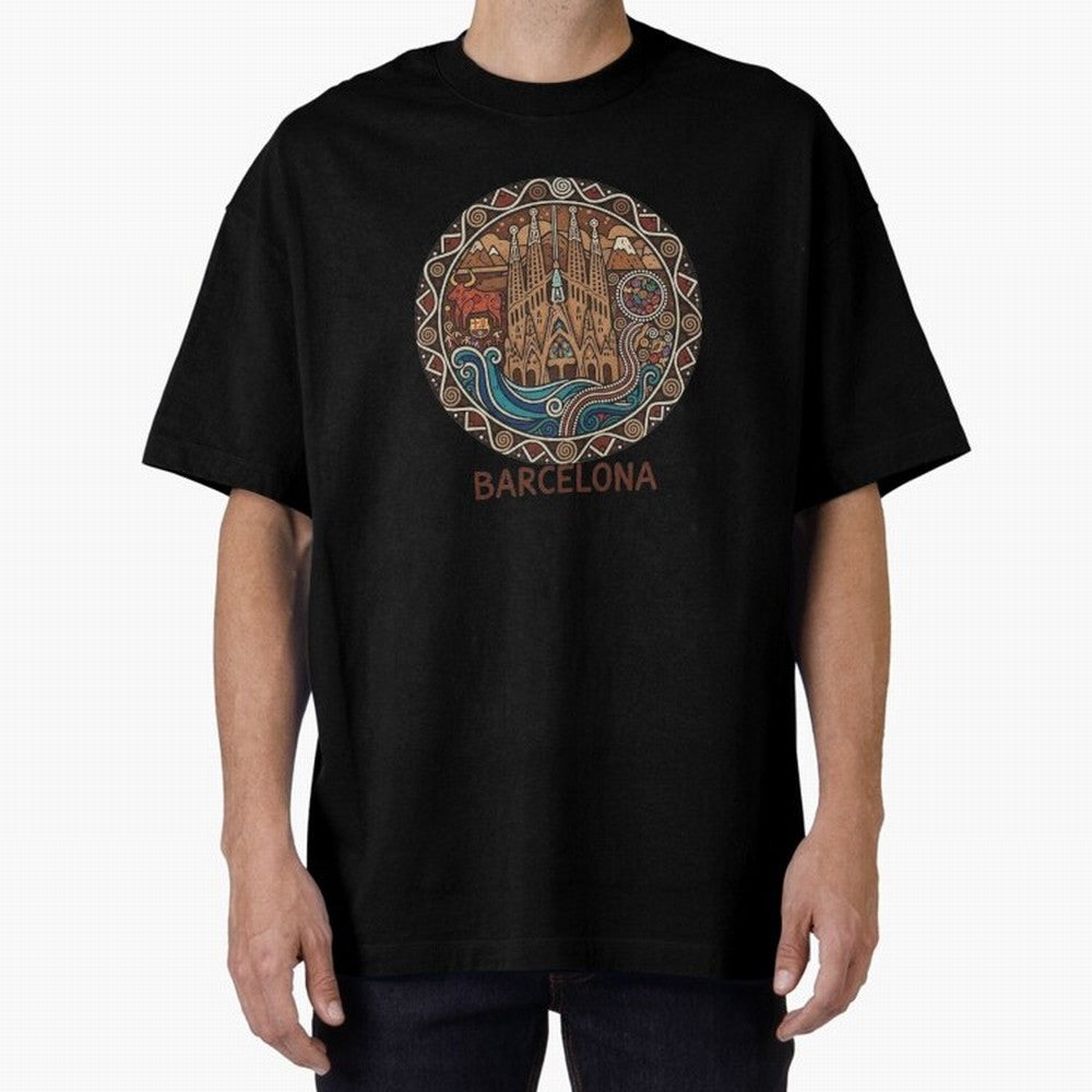 BARCELONA Oversized T-Shirt Enjoy FIFA World Cup 2026 Group Stage Spirit, Celebrating France, Cristiano Ronaldo, Haaland and CR7, Soccer Culture, Superstar Moments, National Team Dreams and Competitive Fire; Perfect for Fans, Collectors, Family