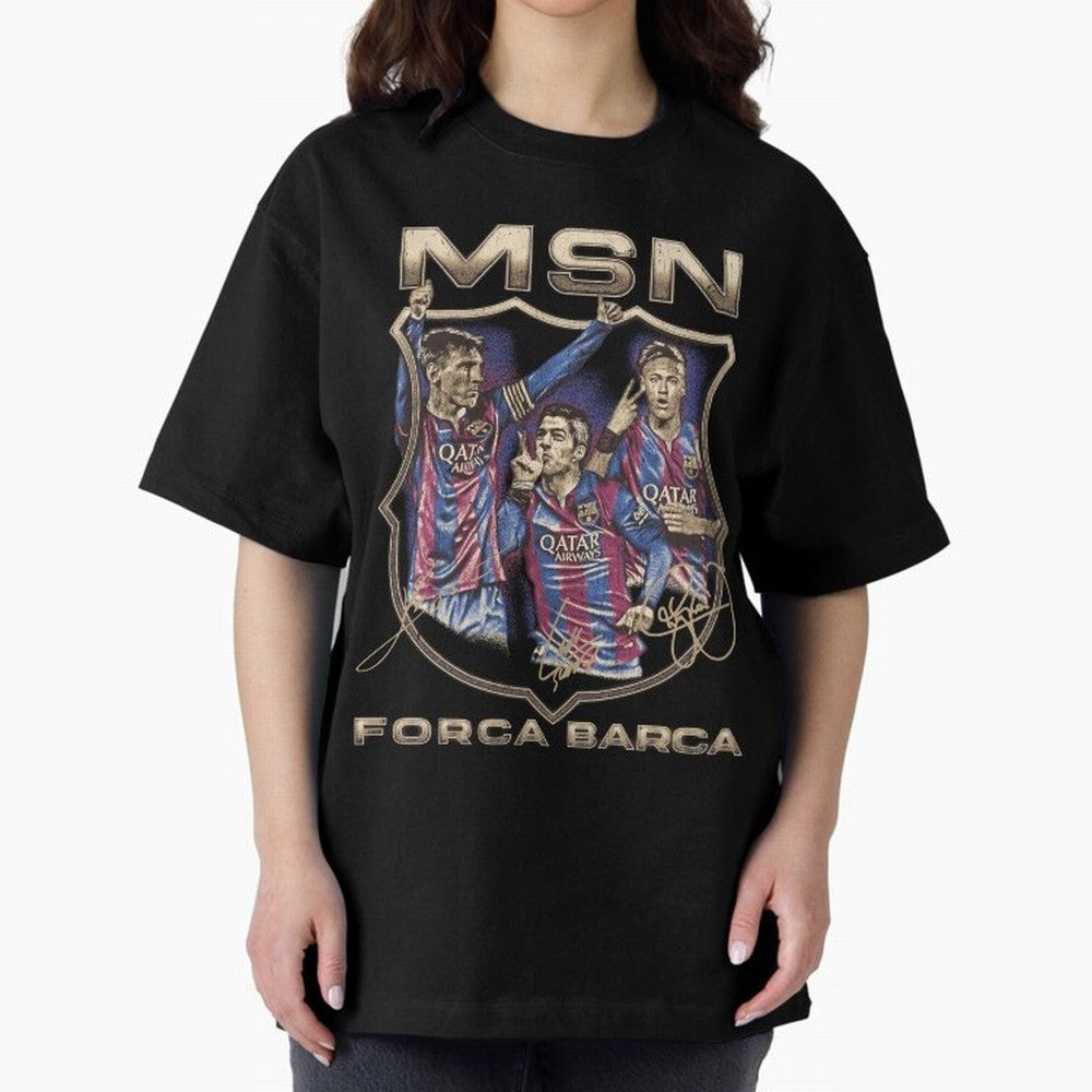 MSN of Barcelona Classic T-Shirt Celebrate Soccer Greatness during the FIFA World Cup 2026 USA Canada Mexico Journey through Cristiano Ronaldo, Haaland and CR7 Highlights, Portugal, Spain and Germany Pride, Football History, Final Match Energy,