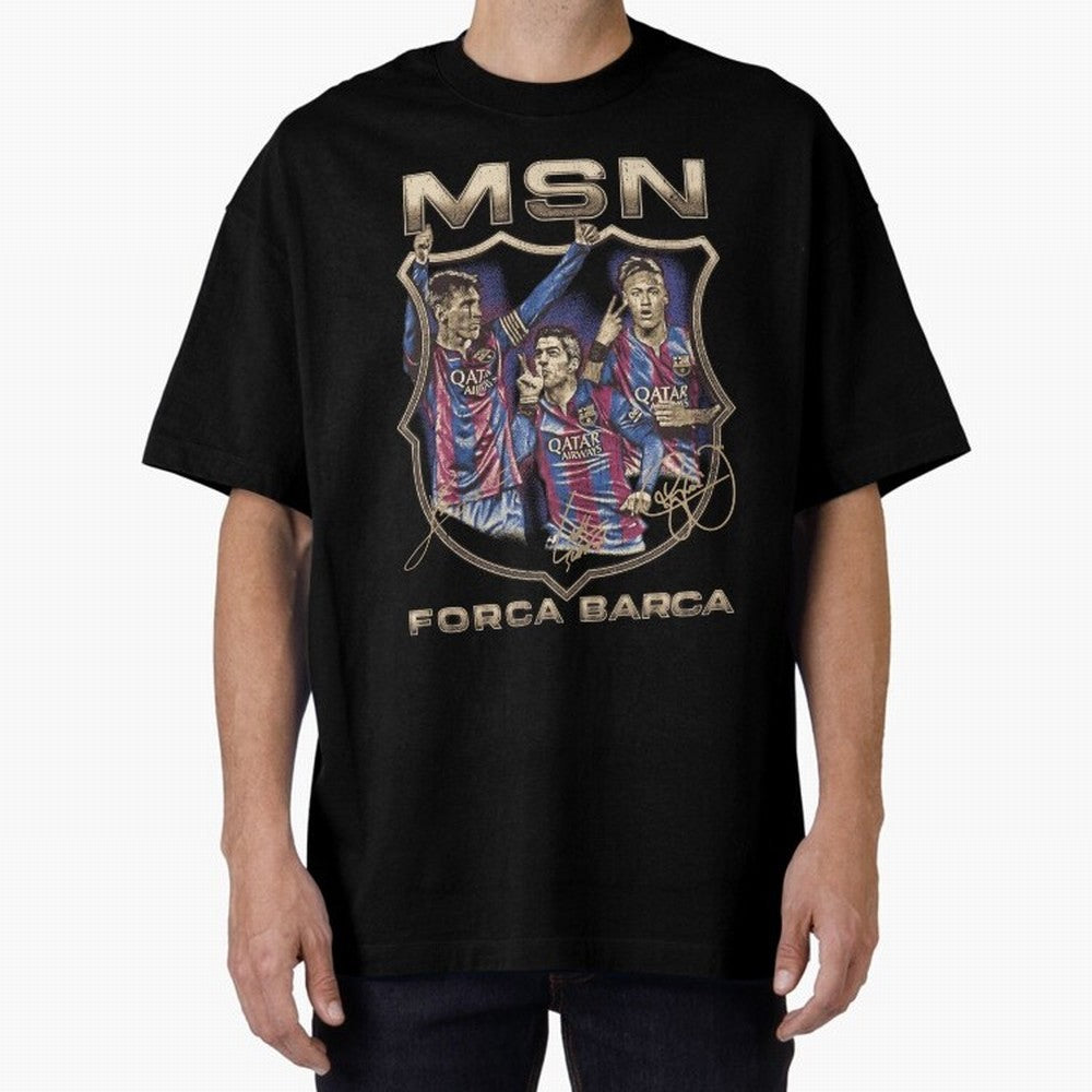 MSN of Barcelona Classic T-Shirt Celebrate Soccer Greatness during the FIFA World Cup 2026 USA Canada Mexico Journey through Cristiano Ronaldo, Haaland and CR7 Highlights, Portugal, Spain and Germany Pride, Football History, Final Match Energy,