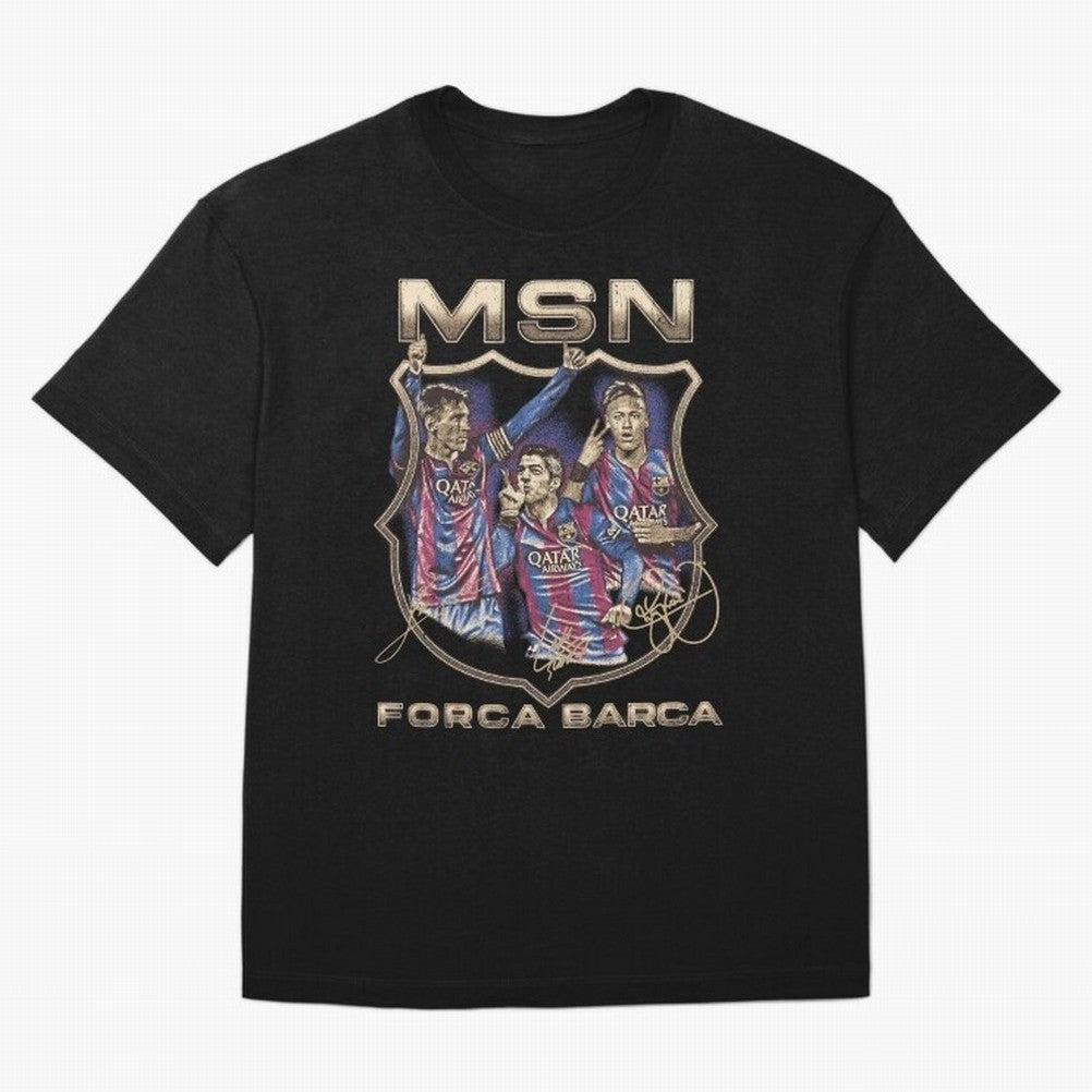 MSN of Barcelona Classic T-Shirt Celebrate Soccer Greatness during the FIFA World Cup 2026 USA Canada Mexico Journey through Cristiano Ronaldo, Haaland and CR7 Highlights, Portugal, Spain and Germany Pride, Football History, Final Match Energy,