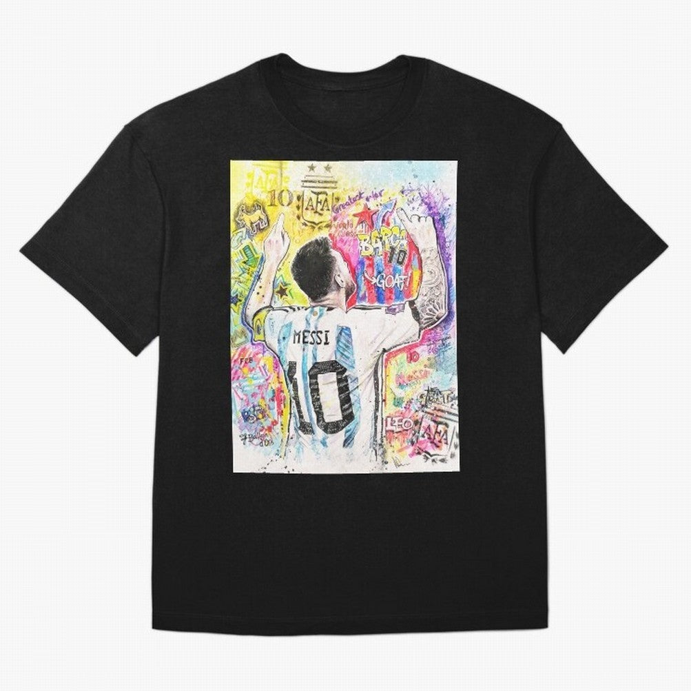 Lionel Messi Oversized T-Shirt Celebrate Supporters United by the FIFA World Cup 2026 USA Canada Mexico Journey through Neymar, Haaland and Cristiano Ronaldo Highlights, Portugal Pride, Vintage Soccer Flavor, Modern Football Stars, National Flags