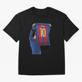 Lionel Messi Oversized T-Shirt Remember FIFA World Cup 2026 USA Canada Mexico for Fans of Haaland and Mbappe and Argentina, France and Brazil, Bringing Global Supporter Spirit, Legendary Goals, National Colors and Tournament Celebration; Perfect