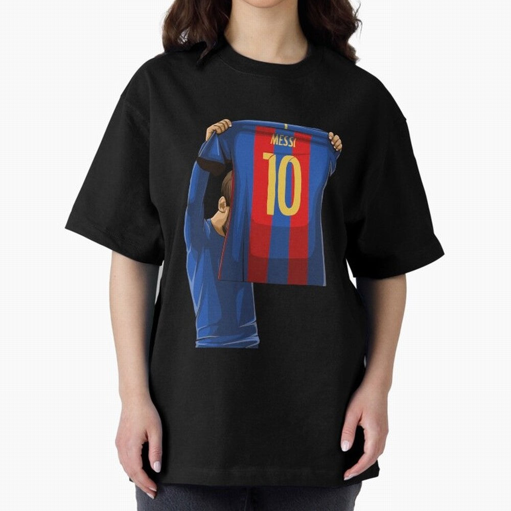 Lionel Messi Oversized T-Shirt Remember FIFA World Cup 2026 USA Canada Mexico for Fans of Haaland and Mbappe and Argentina, France and Brazil, Bringing Global Supporter Spirit, Legendary Goals, National Colors and Tournament Celebration; Perfect