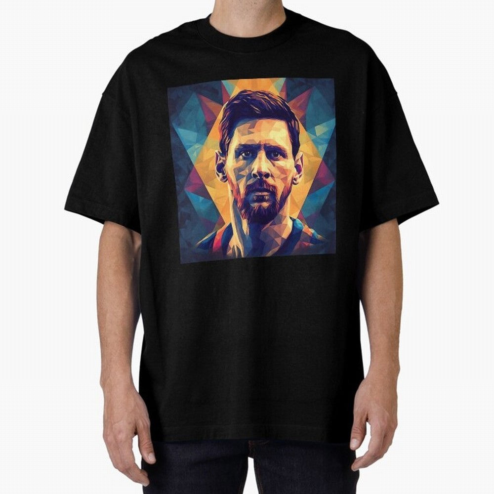 Lionel Messi Portrait Vector Art Classic T-Shirt Feel the FIFA World Cup 2026 USA Canada Mexico Journey through Cristiano Ronaldo, Haaland and CR7 Highlights, France and Portugal Pride, Soccer Culture, Superstar Moments, National Team Dreams and