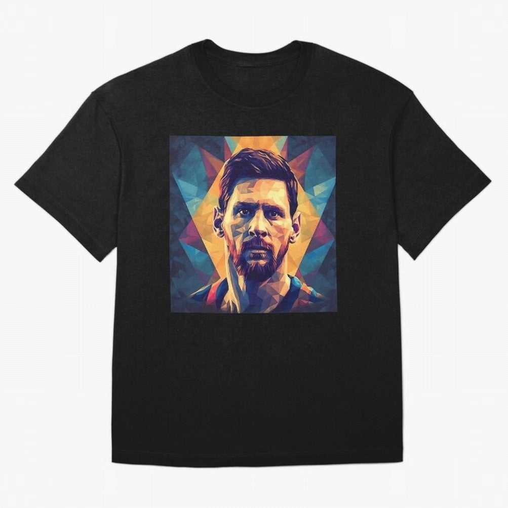 Lionel Messi Portrait Vector Art Classic T-Shirt Feel the FIFA World Cup 2026 USA Canada Mexico Journey through Cristiano Ronaldo, Haaland and CR7 Highlights, France and Portugal Pride, Soccer Culture, Superstar Moments, National Team Dreams and