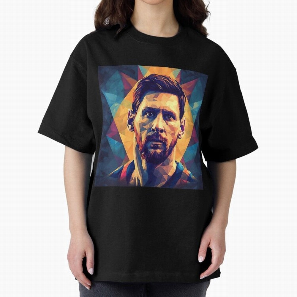 Lionel Messi Portrait Vector Art Classic T-Shirt Feel the FIFA World Cup 2026 USA Canada Mexico Journey through Cristiano Ronaldo, Haaland and CR7 Highlights, France and Portugal Pride, Soccer Culture, Superstar Moments, National Team Dreams and