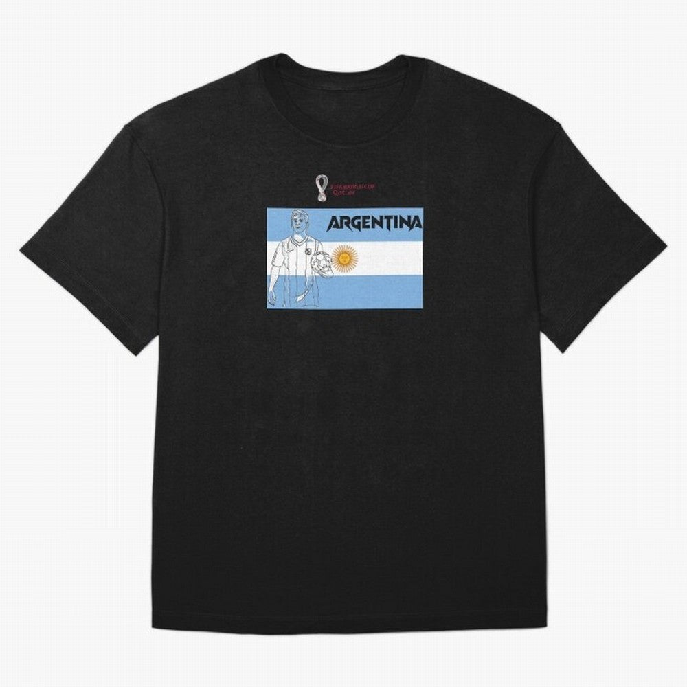 Argentina - FIFA World Cup - Qatar 2022 Oversized T-Shirt Bring Stadium Energy to FIFA World Cup 2026 USA Canada Mexico Driven by Neymar, Haaland and Cristiano Ronaldo, Portugal Energy, Retro Football Energy, Iconic Rivalries, Trophy Chase Drama