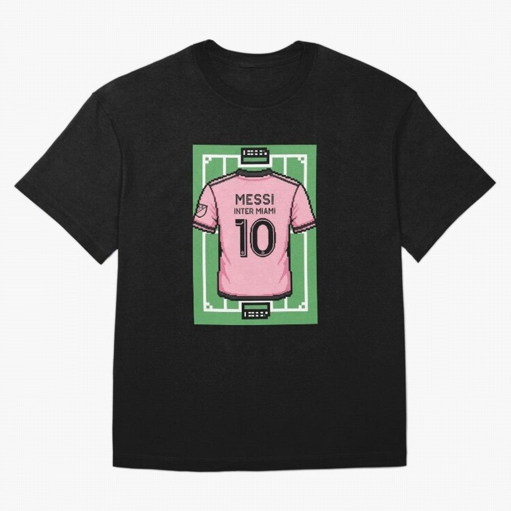Leo Messi Inter Miami 8-Bit Soccer Football Classic T-Shirt Bring Stadium Energy to Global Football Passion for FIFA World Cup 2026 USA Canada Mexico, Made for Messi, Neymar and Mbappe, Netherlands, Goal Celebration Energy, Supporter Heritage,
